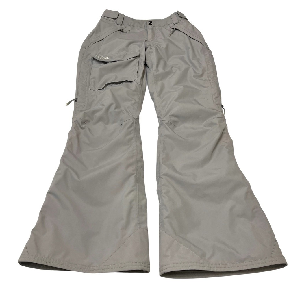 The North Face HyVent Snow Pants S Gray Cargo Ski Snowboard Waterproof Baggy